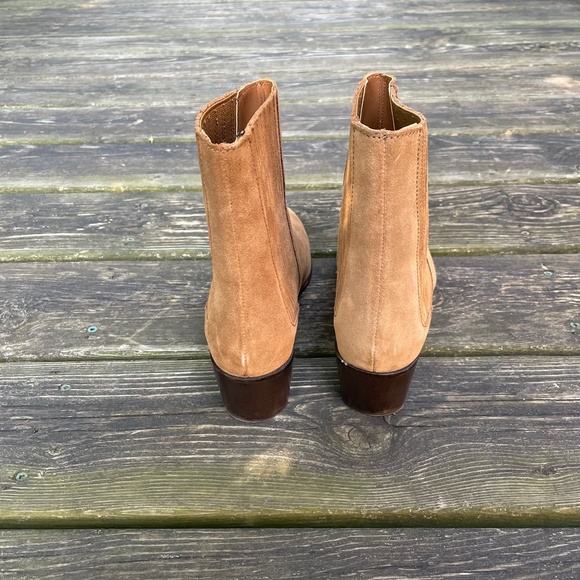 Zara Suede Western Cowboy Ankle Boots - Picture 8 of 9